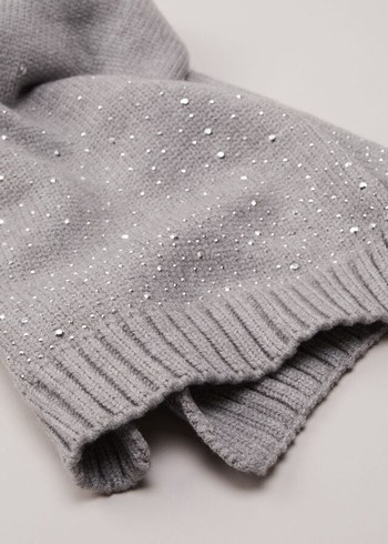 Phase Eight Grey Sparkly Scarves Grey Canada | EPAKCQ-540